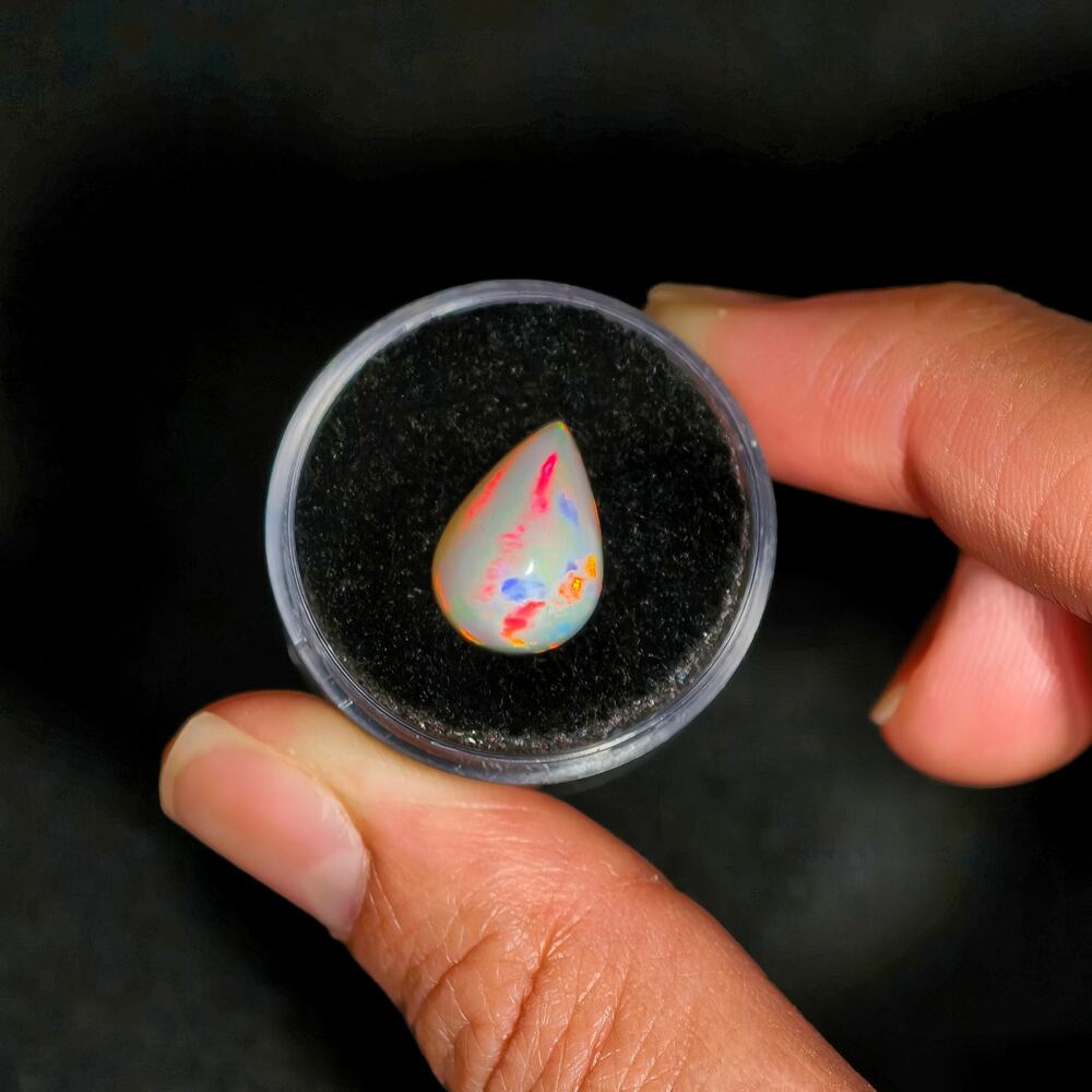 4.35ct Ethiopian Welo Opal Cab Pear Gemstone